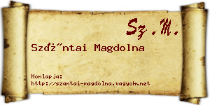 Szántai Magdolna névjegykártya